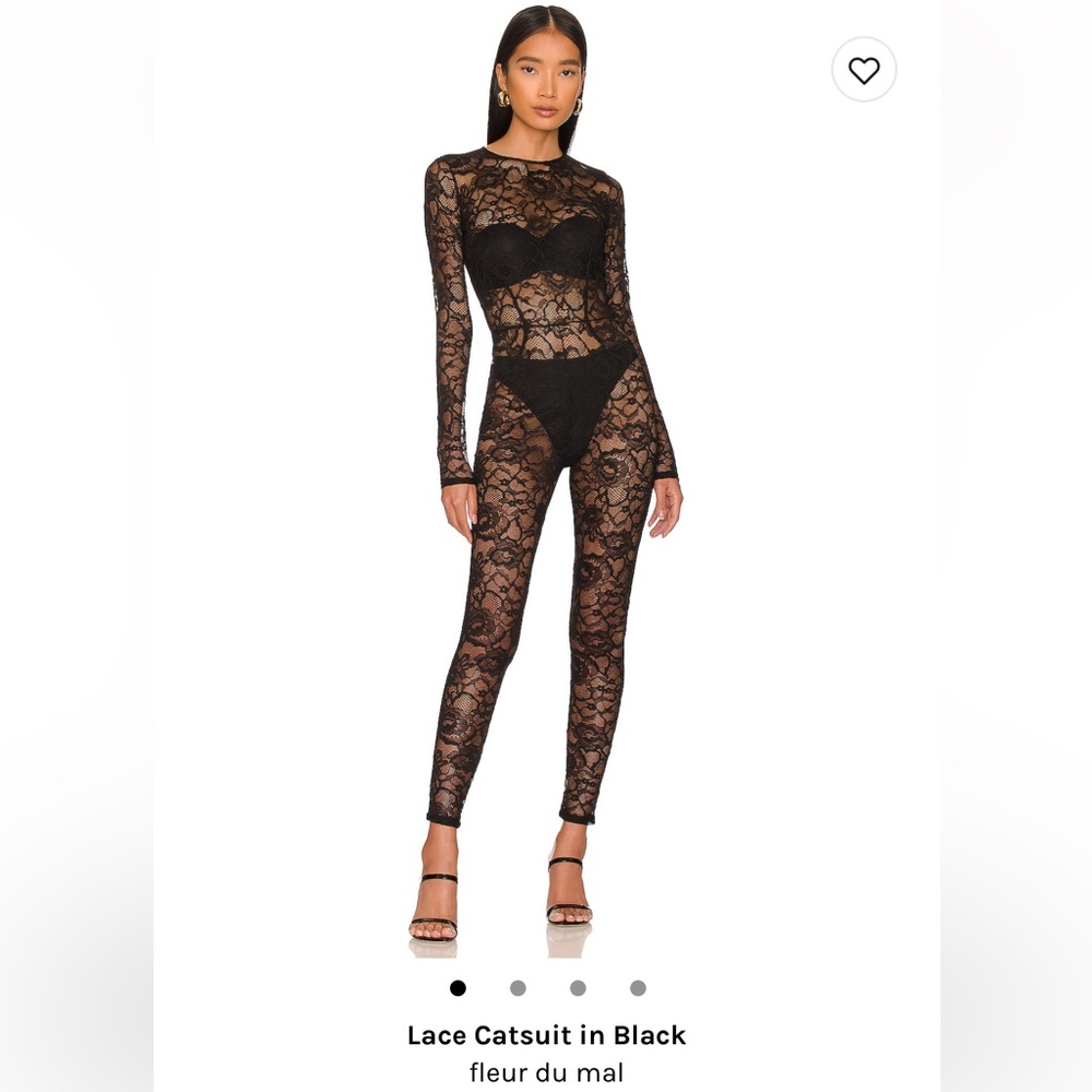 Fleur du Mal lace catsuit - NWT, XS